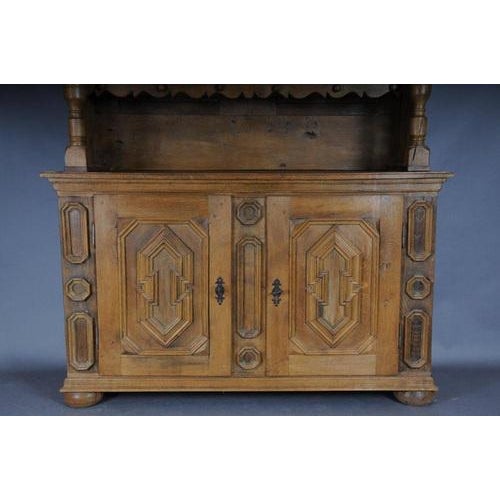 Baroque Cupboard in Light Oak, 1840 For Sale - Image 12 of 13