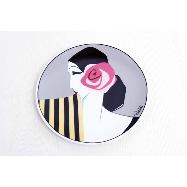 Art Deco Plate by Roberto Tortoli, 1960s For Sale - Image 11 of 11
