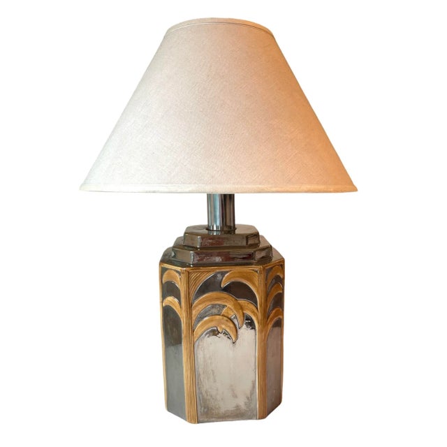 Italian Vintage Vivai Del Sud Table Lamp With Shade For Sale - Image 3 of 10