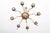 Brass 8-Arm Chandelier with Floral Decoration For Sale - Image 3 of 6