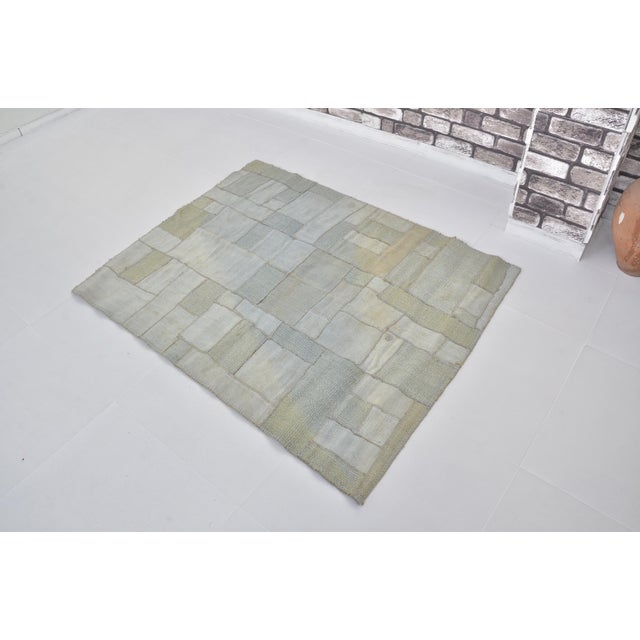 Handmade wool carpet in Turkish Anatolia , Vintage Oushak Rug,Turkish Vintage Anatolian Rug, Handmade wool Rug . One Of...