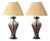 Belgian Art Deco Flambé Glaze Ceramic Table Lamps, 1920s, Set of 2 For Sale