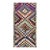 1940s Diamond Colorful Tribal Antique Handwoven Turkish Kilim Rug 4'8" X 9'6" For Sale