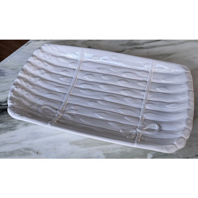 Estate J F Olfaire Asparagus Plate - Made in Portugal For Sale - Image 10 of 11