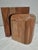 Chestnut Pair of Accent Stacking Tables Cubism Bauhaus Styling For Sale - Image 8 of 9
