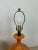 Pair of Mid a Century Modern Orange Table Lamps With Lava Glaze For Sale - Image 9 of 12