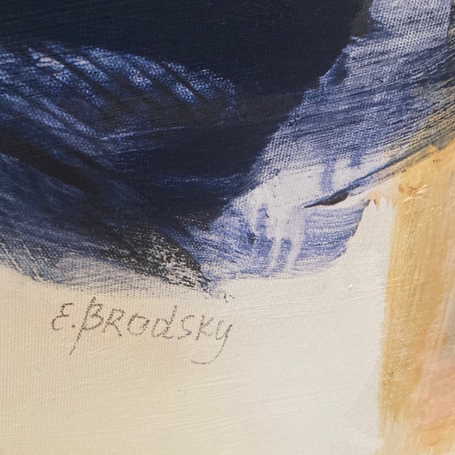 This striking, large-scale contemporary abstract mixed-media piece is by artist Eveline Brodsky. Born in Lviv, Ukraine,...
