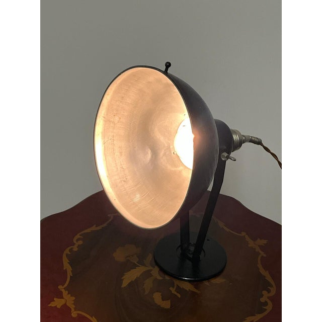 Metal Antique Bauhaus Table Lamp from Zeiss Ikon, 1930s For Sale - Image 7 of 11