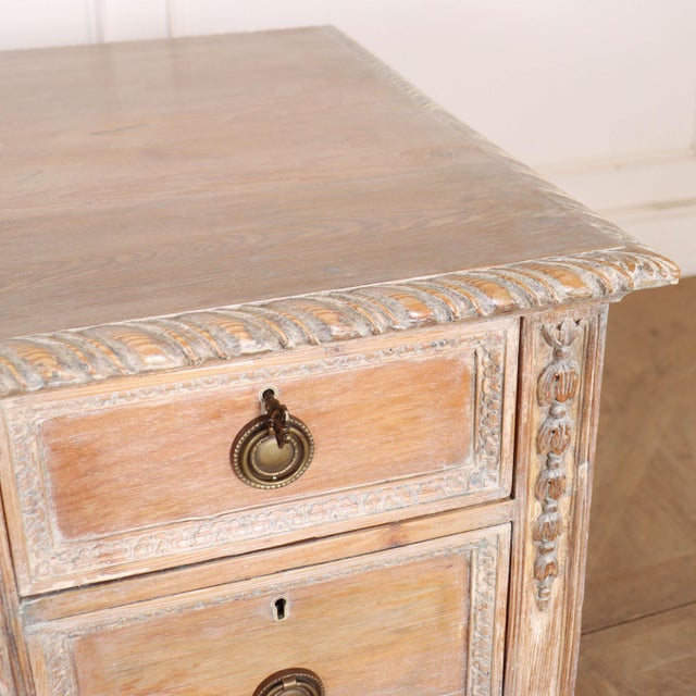 English Carved Desk in Pine For Sale - Image 10 of 16
