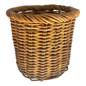 Vintage French Thick Woven Rattan/Wicker Basket