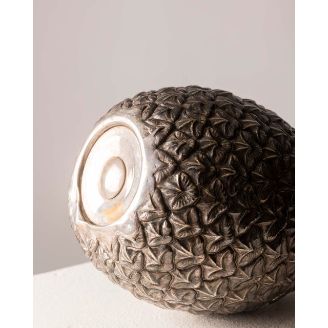 Vintage Italian Metal Pineapple-Shaped Ice Bucket, 1970s For Sale - Image 4 of 9