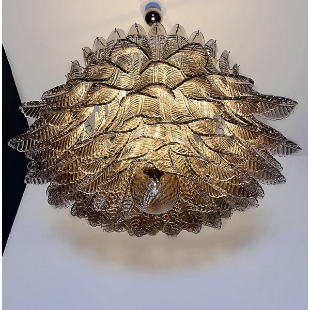 Large Murano Glass Chandelier, 1990 For Sale - Image 17 of 18