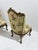 Wood Small Louis XV Style Armchairs in Curved Carved Wood with Floral Fabric, 1940s, Set of 2 For Sale - Image 7 of 10