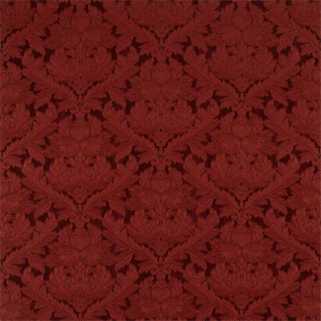 Zoffany Heiress Damask Fabric in Sunstone - a Sample For Sale