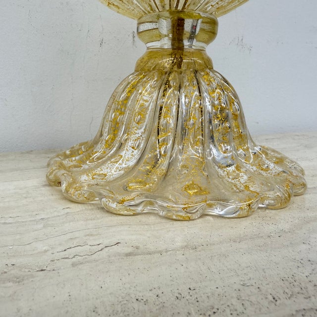 Glass Glass Table Lamp from Barovier & Toso, Italy, 1970s For Sale - Image 7 of 18