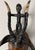 Brown Guro Style African Carved Wood Horned Antelope Mask With Figure, Côte D’Ivoire For Sale - Image 8 of 12