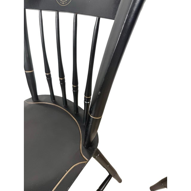 Vintage Collegiate Windsor Chairs by Nichols & Stone, Made for Cedar Crest College For Sale - Image 11 of 14