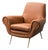 Vintage Eco-Leather Armchair by Gigi Radice for Minotti, 1950s For Sale