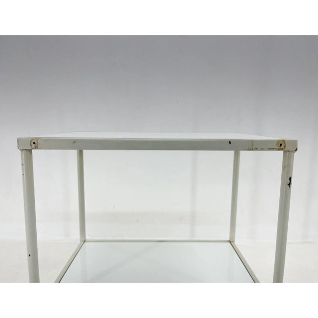 Trolley on Wheels with Opaxite Glass, 1950s For Sale - Image 9 of 11