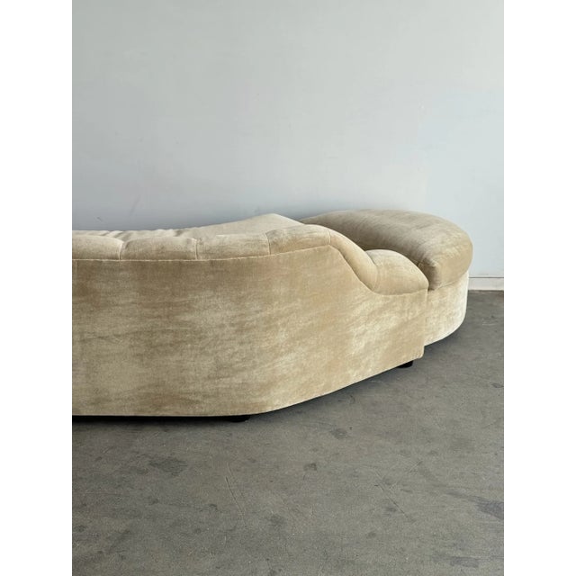 1980s One of One Arched Channel Back Sofa For Sale - Image 15 of 16