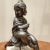 Vintage Late 20th Century Crystal Prisms Lamp and Cherub Figurine With Marble Base For Sale - Image 12 of 13
