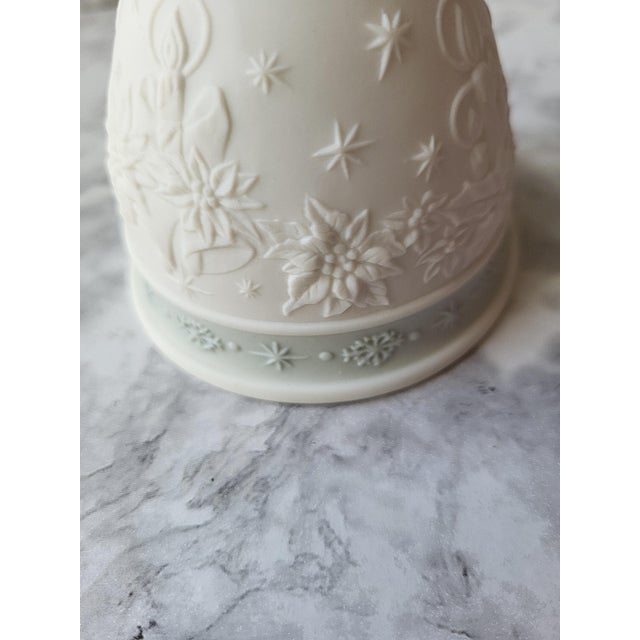 White Lladro Porcelain Christmas Bell Ornament For Sale - Image 8 of 13