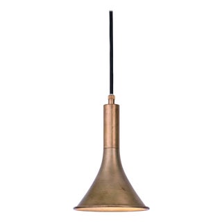 Raw Brass Megafon Ceiling Lamp by Jesper Ståhl for Konsthantverk For Sale