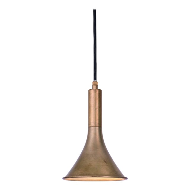 Raw Brass Megafon Ceiling Lamp by Jesper Ståhl for Konsthantverk For Sale