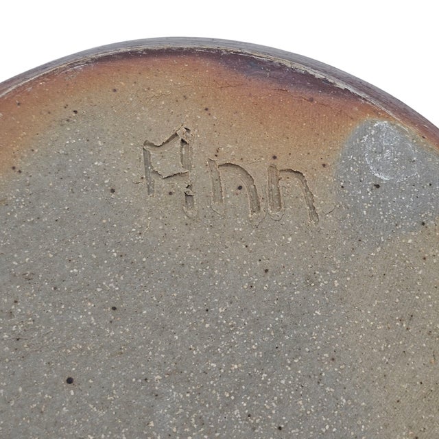 Ann Hurley Signed California Studio Pottery Lidded Vessel With Sculptural Handle For Sale - Image 13 of 13