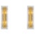 Metal Antique Brass Handmade Glass Wall Lamps, Set of 2 For Sale - Image 7 of 7