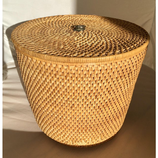 Chinese Tea Basket With Teapot Chairish