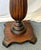 1900's Solid Wood Reeded Pedestal/ Plant Stand With Marble Top For Sale - Image 13 of 18