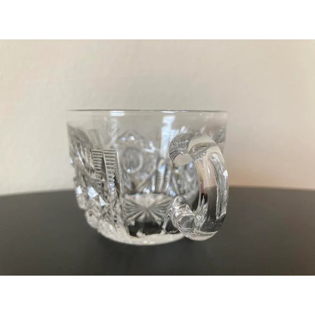 Art Deco Antique American Cut Crystal Punch Cup, Circa Early 20th Century For Sale - Image 3 of 12