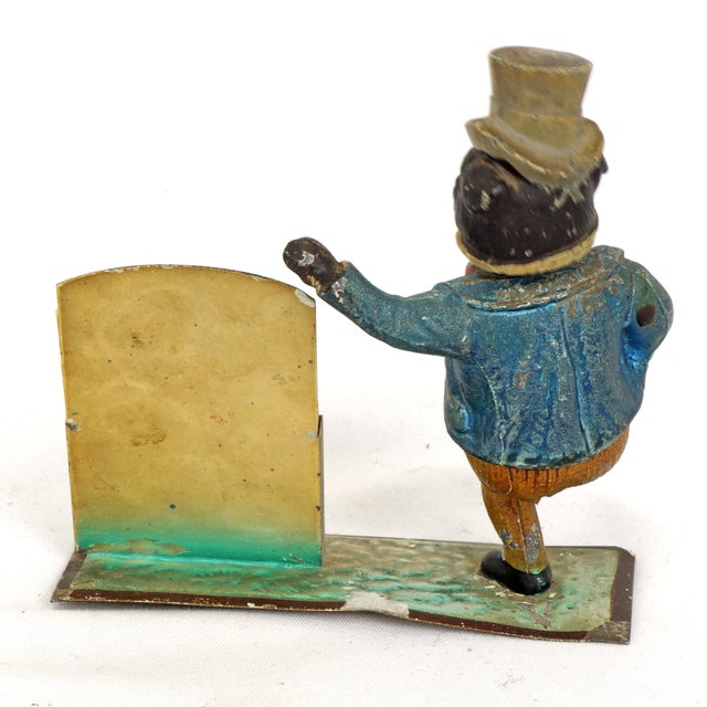 1900 - 1909 Vienna Cold-Painted Nodding Head Perpetual Calendar Pug Circa 1900 For Sale - Image 5 of 9