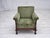 Danish Armchair in Green Velour and Carved Oak, 1950s For Sale - Image 14 of 18