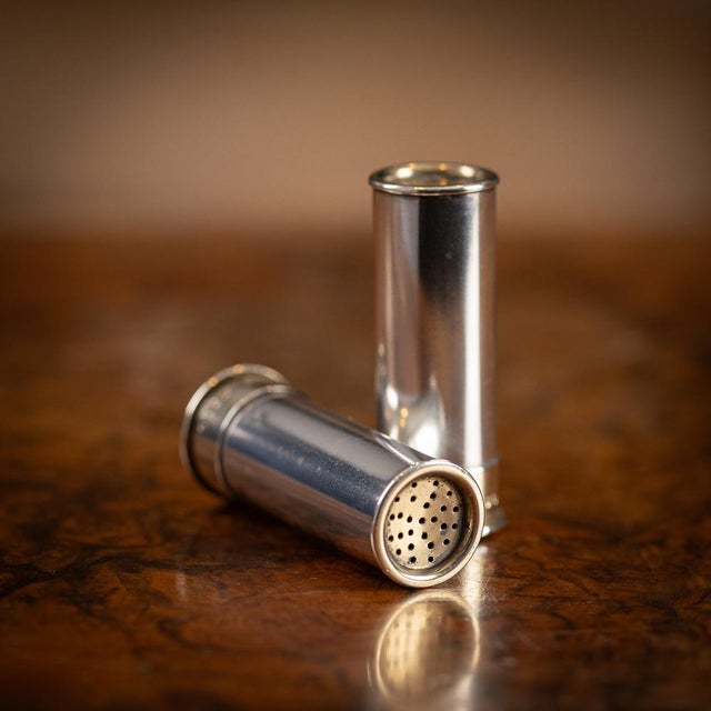 Antique Victorian Salt and Pepper Shotgun Cartridges, 1883, Set of 2 For Sale - Image 10 of 11