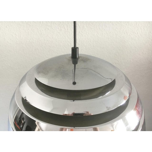 Silver Mid-Century Space Age Lamellar Pendant Lamp by Hans-Agne Jakobsson for Hans-Agne Jakobsson Ab Markaryd, 1960s For Sale - Image 8 of 16