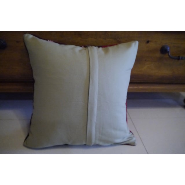 Vintage Turkish Kilim Pillow Cover For Sale - Image 4 of 9