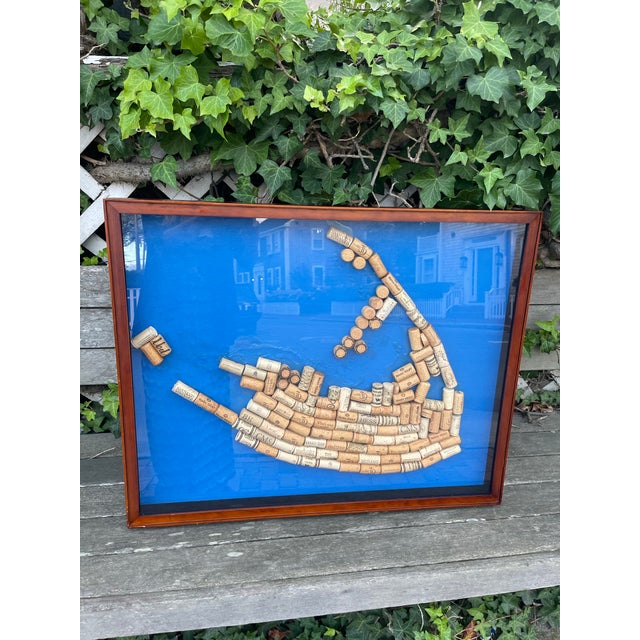 Large dimensional assemblage depicting the island of Nantucket, Massachusetts, constructed from an eclectic collection of...