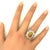 7.41 Carat Mexican Fire Opal Diamond Platinum Double Halo Ring, Size 6 For Sale In Los Angeles - Image 6 of 6