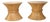 Pr. Of Bamboo Sheaf of Wheat Form Side Table Bases by McGuire For Sale