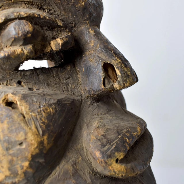 Early 20th Century Ibibio Carved Cross River Mask Nigeria For Sale - Image 12 of 14