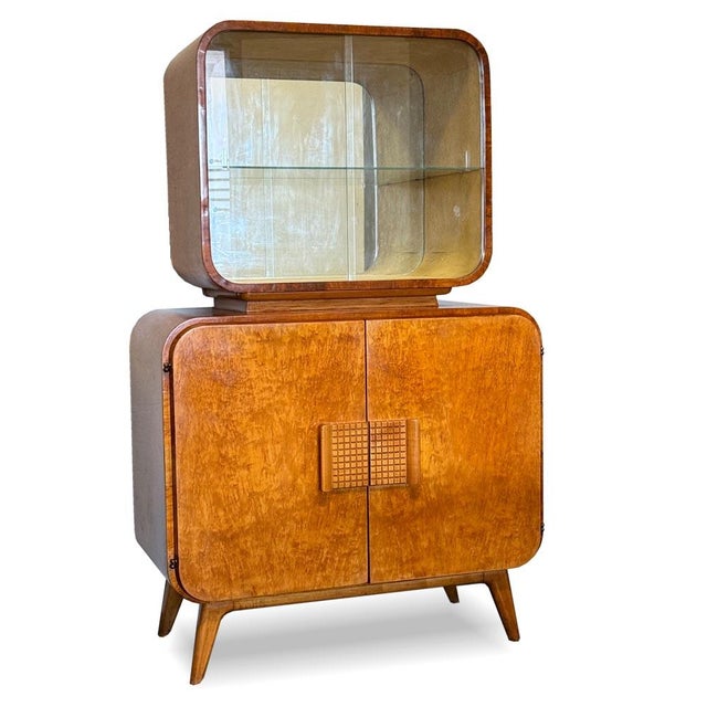 Glass Cabinet by Jindrich Halabala for Up Zavody, 1946 For Sale - Image 12 of 12