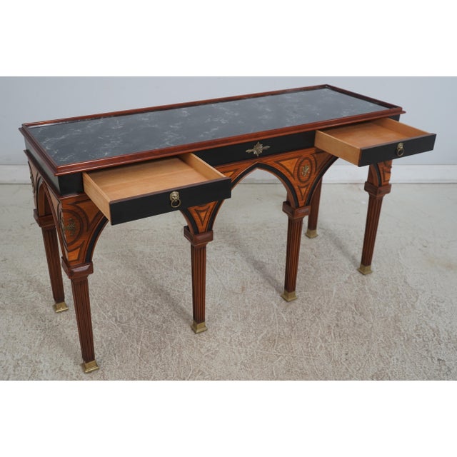 Traditional John Widdicomb Russian Empire Console Sideboard Table For Sale - Image 3 of 12