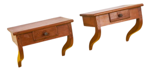 Wooden Console Shelves, Set of 2