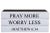 Modern Decorative Books - Quote Book Stack - "Pray More Worry Less" For Sale - Image 3 of 3