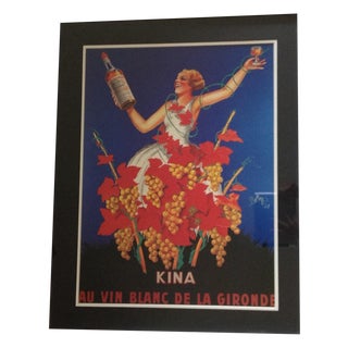 1937 French Kina Lillet Wine Print by Robys-Robert Wolff For Sale