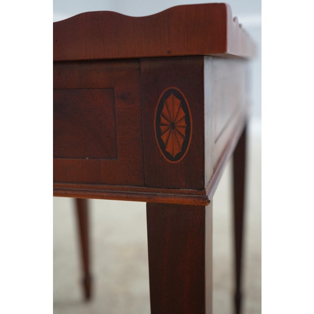 Hekman Flame Mahogany Occasional Tea Table For Sale - Image 15 of 17