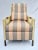 An impressive organic modern "Club Chair" with ottoman by Thomas Pheasant for McGuire with comfy silhouette & interesting...