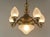 Chandelier with 5 light sources. The lamp is in its original condition, but has been rewired according to today's safety...